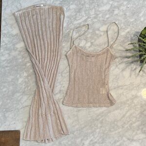 Guizio Knit Top and Skirt Set